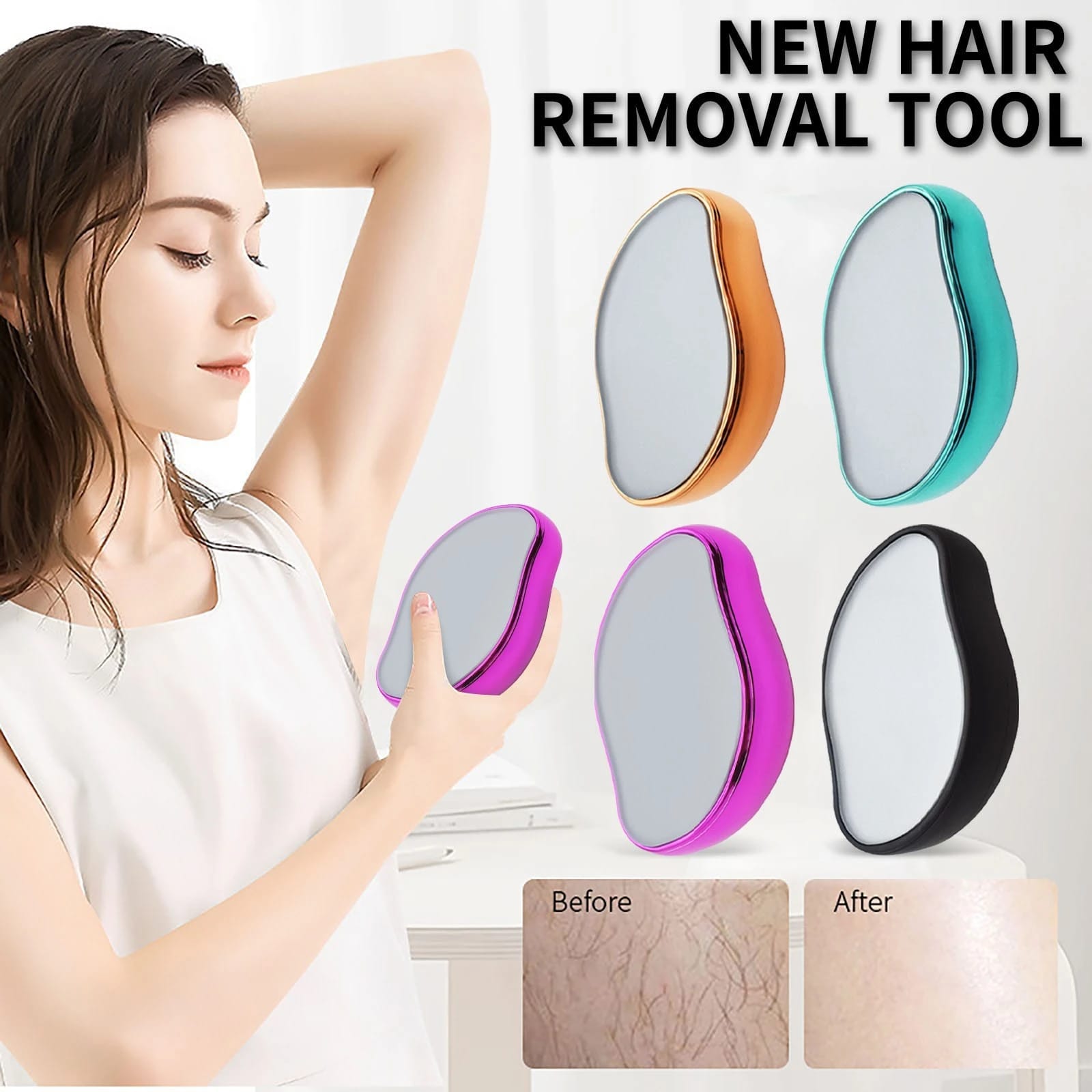 PREMIUM QUALITY Crystal Hair Eraser for Women and Men, Magic Crystal Hair Remover for Arms Legs Back - Arbaaz Collection
