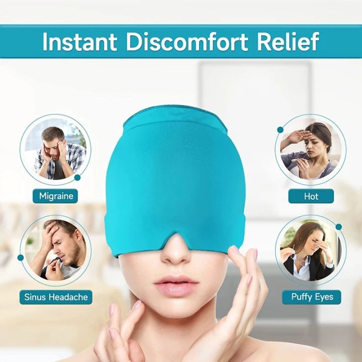 Migraine Relief HatHot Cold lce Cap For Relieve Pain