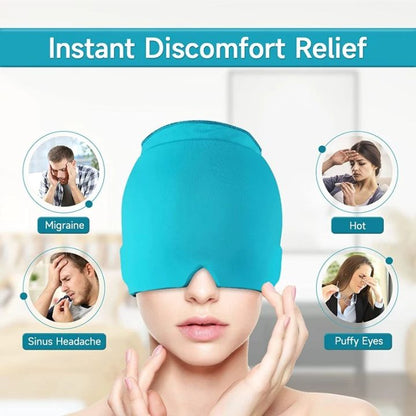 Migraine Relief HatHot Cold lce Cap For Relieve Pain