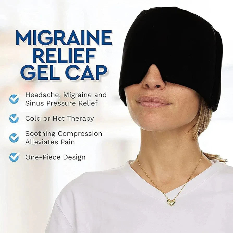 Migraine Relief HatHot Cold lce Cap For Relieve Pain