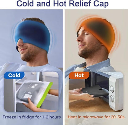 Migraine Relief HatHot Cold lce Cap For Relieve Pain