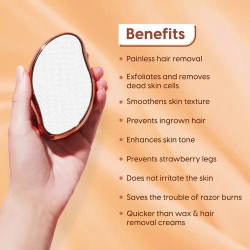 PREMIUM QUALITY Crystal Hair Eraser for Women and Men, Magic Crystal Hair Remover for Arms Legs Back - Arbaaz Collection